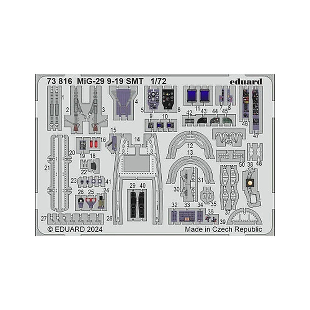 eduard 73816 1 72 mig 29 9 19 smt 73816 photo etched set