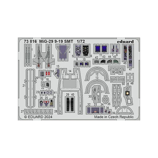 eduard 73816 1 72 mig 29 9 19 smt 73816 photo etched set