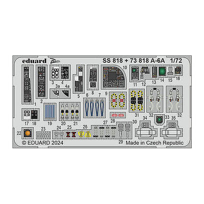 eduard 73818 1 72 a 6a for trumpeter photo etch detail set