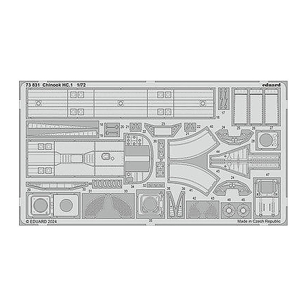 eduard 73831 1 72 chinook hc 1 photo etch set for airfix
