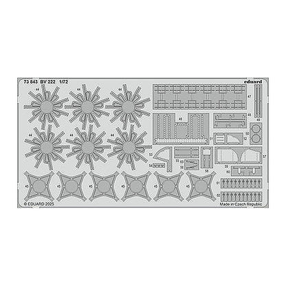 eduard 73843 1 72 bv 222 photo etched set for revell kit