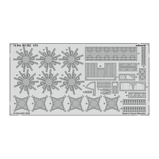eduard 73843 1 72 bv 222 photo etched set for revell kit