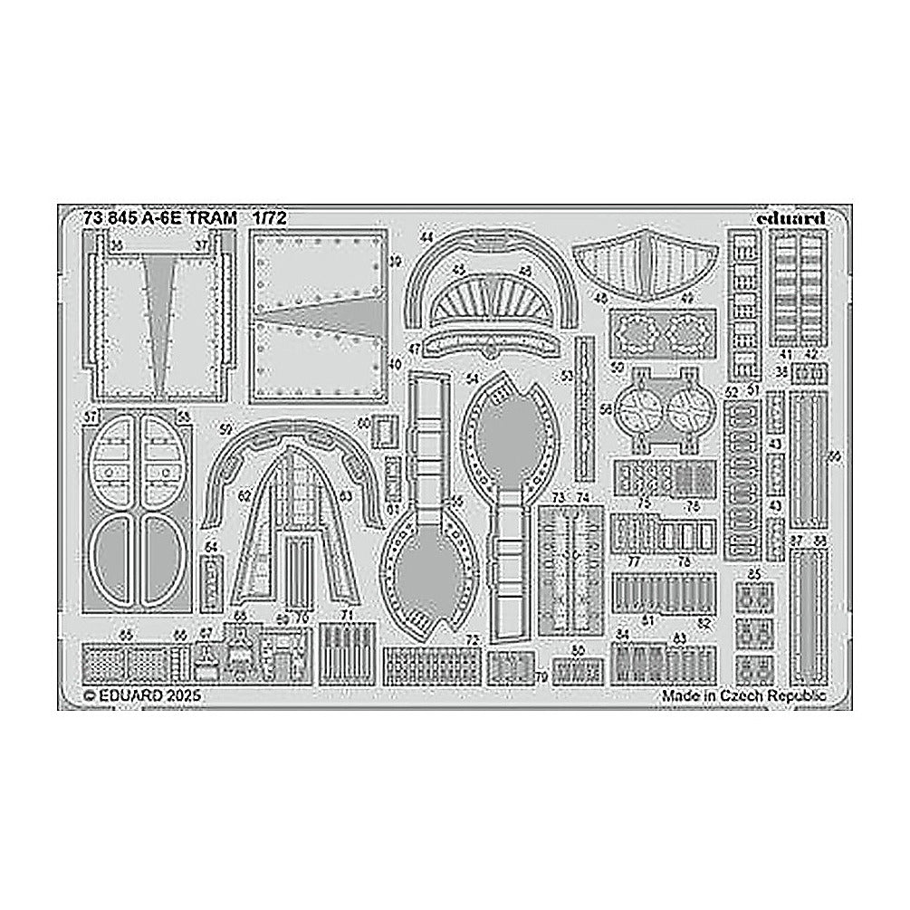 eduard 73845 1 72 a 6e tram photo etched set for trumpeter kit