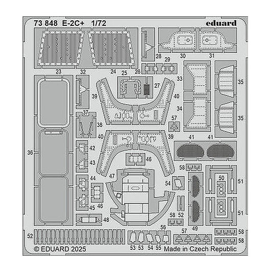 eduard 73848 1 72 e 2c photo etched set for heller kit