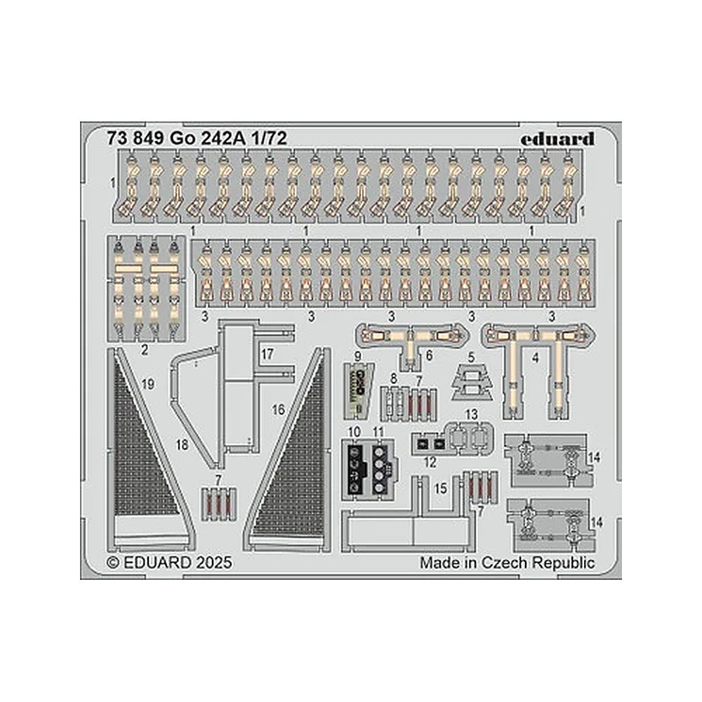 eduard 73849 1 72 go 242a photo etched set for ibg kit
