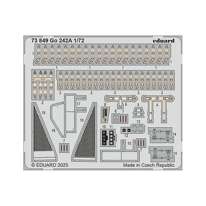eduard 73849 1 72 go 242a photo etched set for ibg kit