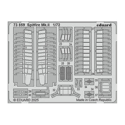 eduard 73859 1 72 spitfire mk ii photo etched set for ibg