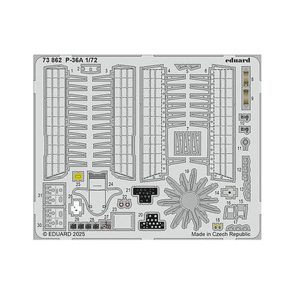 eduard 73862 1 72 p 36a photo etched set for arma hobby