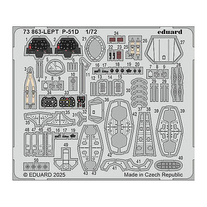 eduard 73863 1 72 p 51d photo etched set for arma hobby