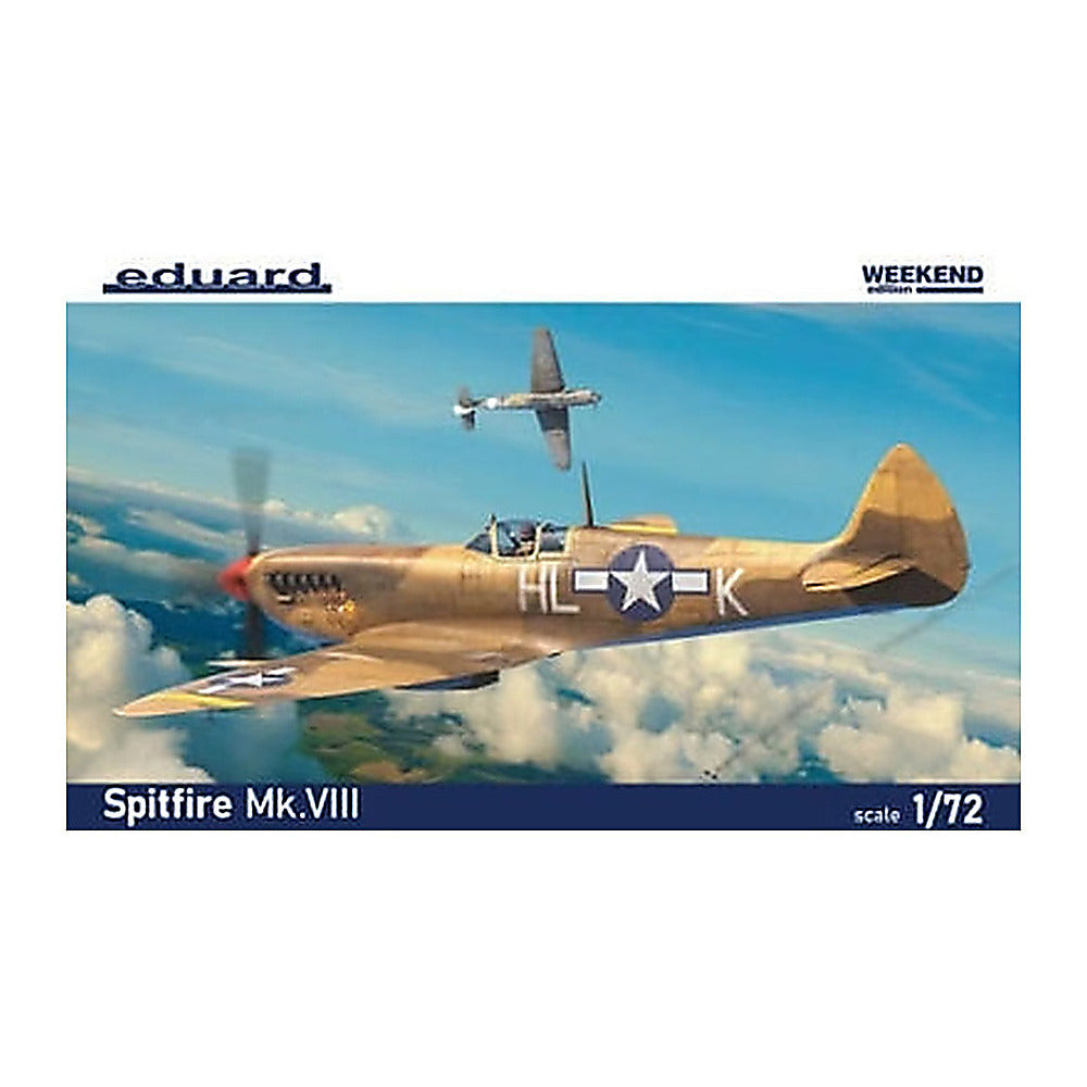 eduard 7462 1 72 wwii spitfire mk viii british fighter plastic kit
