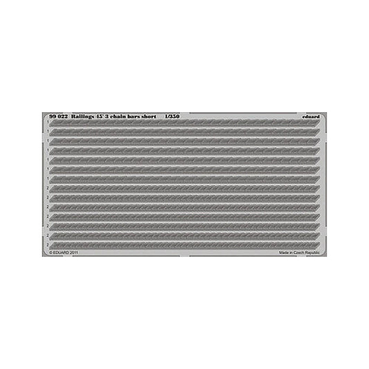 eduard 99022 1 350 railings 45 3 chain bars short