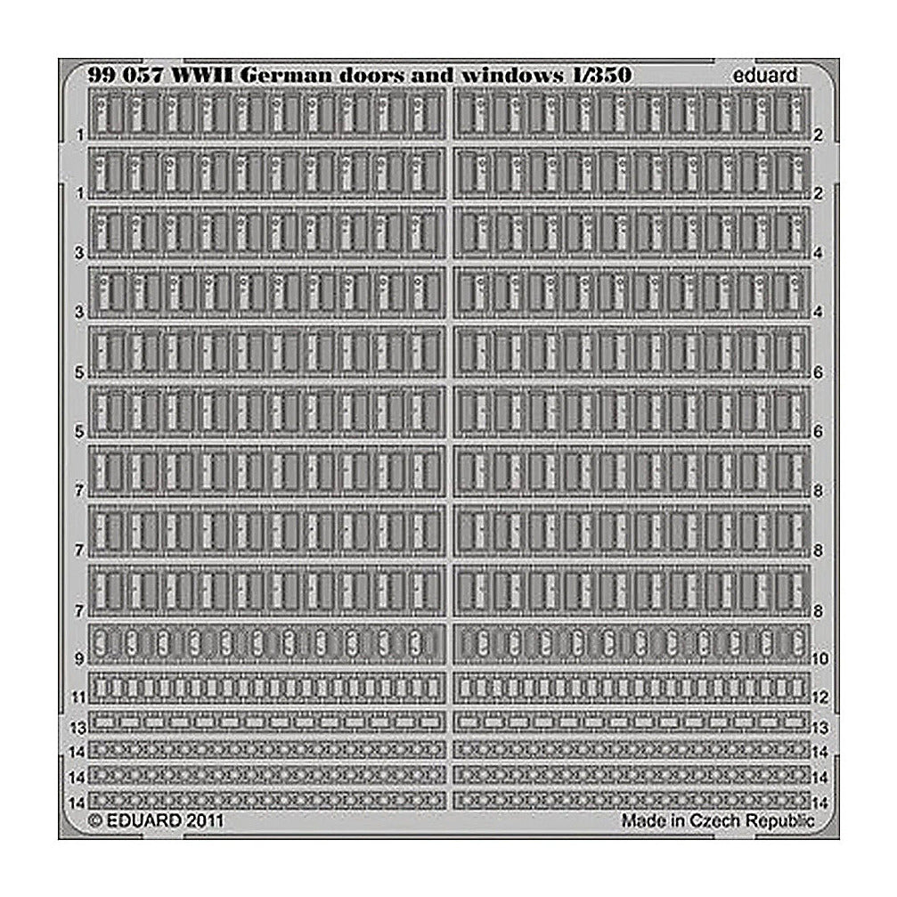 eduard 99057 1 350 german doors windows wwii