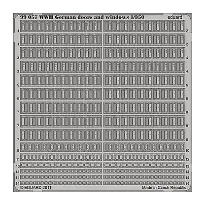 eduard 99057 1 350 german doors windows wwii