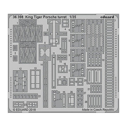 eduard big3594 1 35 big ed king tiger porsche for meng