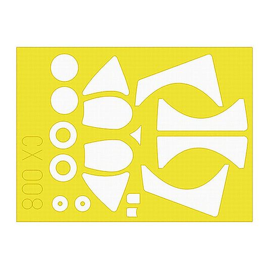 eduard cx008 1 72 paint mask for italeri a 6 canopy mask set