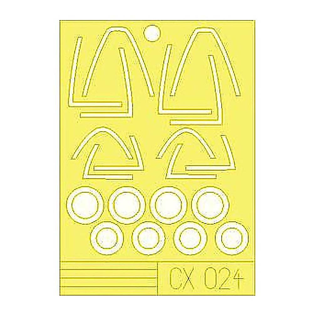 eduard cx024 1 72 mask f 18c for hasegawa canopy mask set