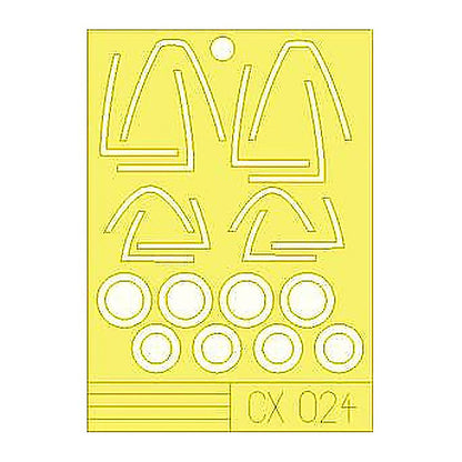 eduard cx024 1 72 mask f 18c for hasegawa canopy mask set