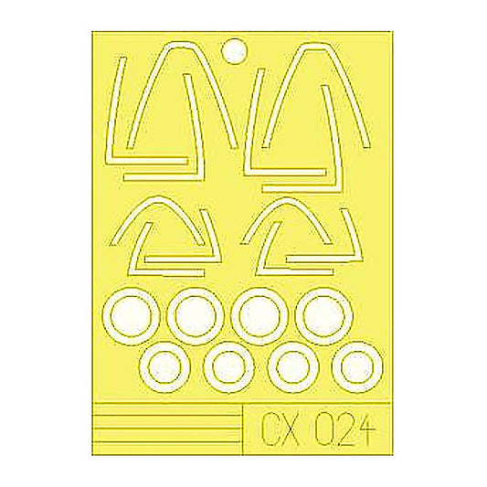 eduard cx024 1 72 mask f 18c for hasegawa canopy mask set