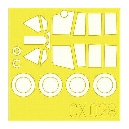 eduard cx028 1 72 mask p 40n for hasegawa canopy mask set