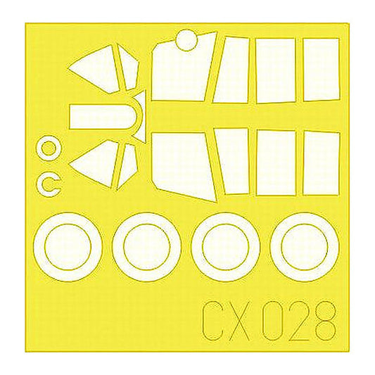 eduard cx028 1 72 mask p 40n for hasegawa canopy mask set