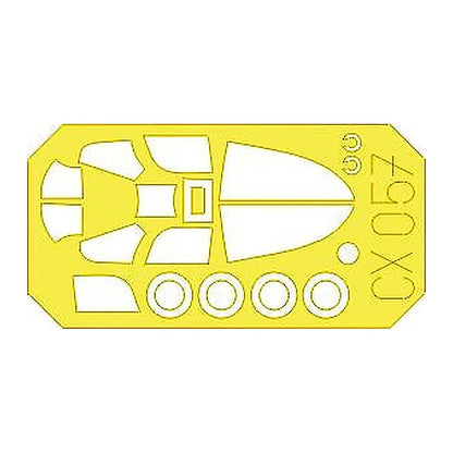 eduard cx057 1 72 mask p 39 for academy canopy mask set