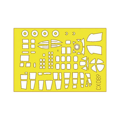 eduard cx089 1 72 mask he 111 for italeri canopy mask set