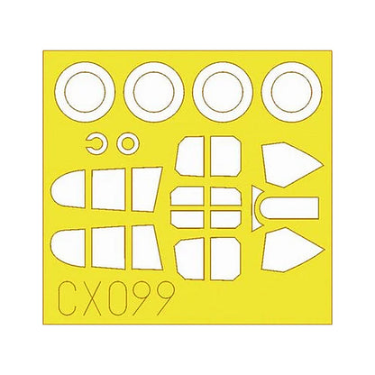 eduard cx099 1 72 mask p 40e mk i for hasegawa canopy mask set