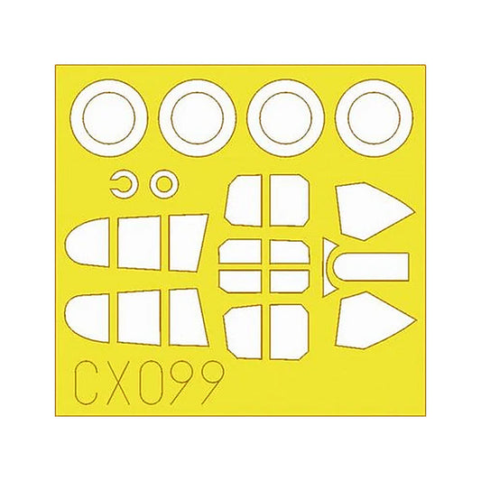 eduard cx099 1 72 mask p 40e mk i for hasegawa canopy mask set