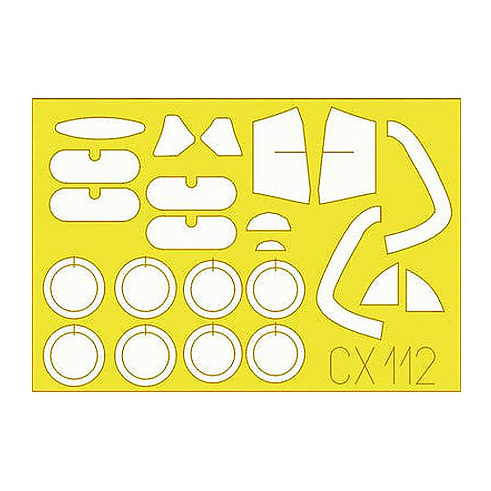 eduard cx112 1 72 mask me 163b komet for academy canopy mask set