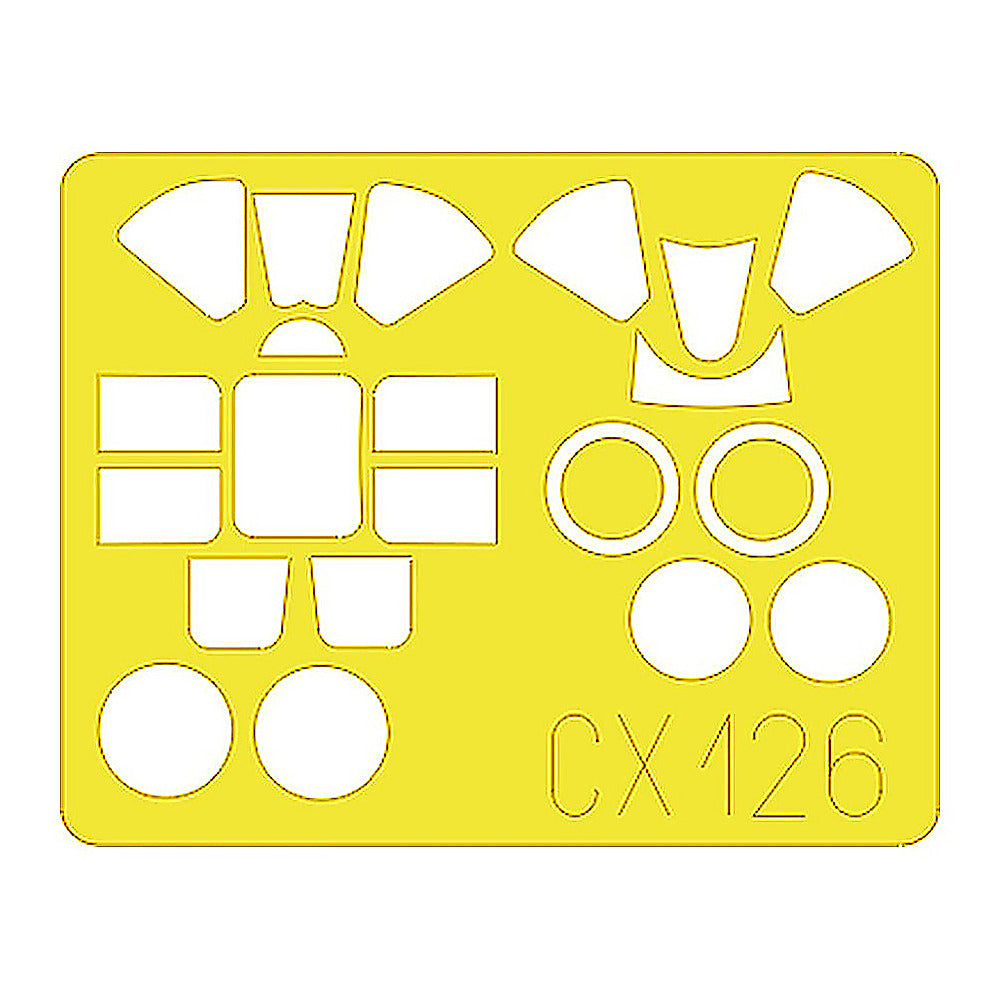 eduard cx126 1 72 paint mask for academy f6f canopy mask set