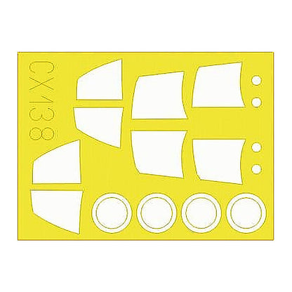 eduard cx138 1 72 mask j 35 draken for hasegawa canopy mask set