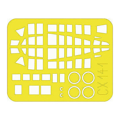 eduard cx141 1 72 mask ki 46 ii dinah for hasegawa canopy mask set
