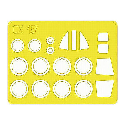 eduard cx151 1 72 mask tsr 2 for airfix canopy mask set