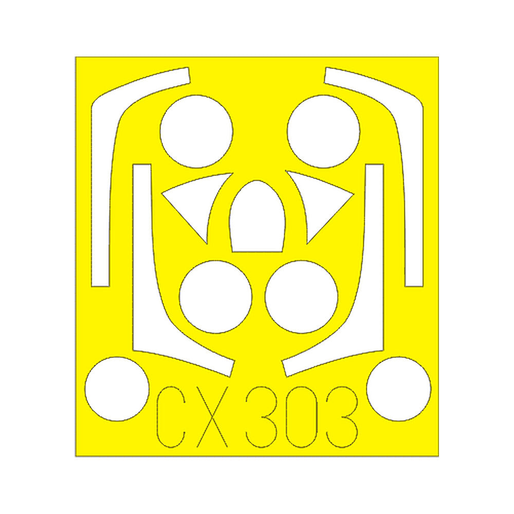 eduard cx303 1 72 paint mask for platz t 33 canopy mask set