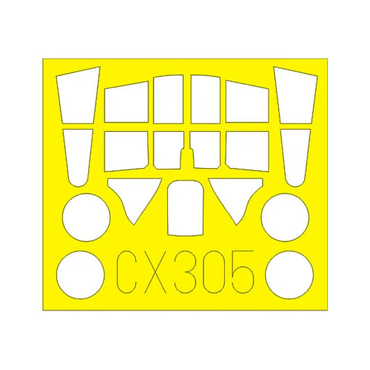 eduard cx305 1 72 paint mask for airfix p 40b canopy mask set