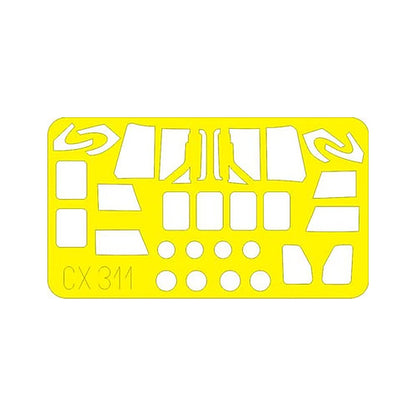 eduard cx311 1 72 mask nh 90nfh for revell canopy mask set