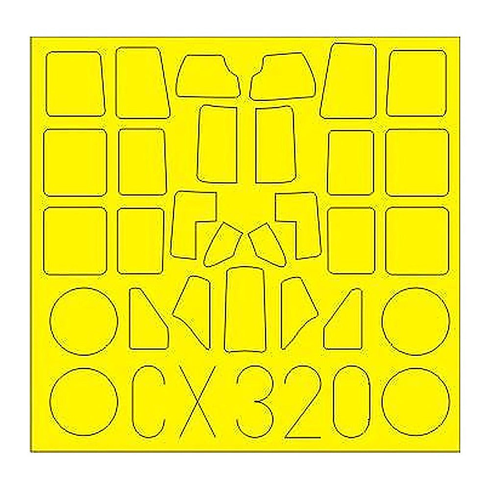 eduard cx320 1 72 paint mask for tamiya a6m5 canopy mask set