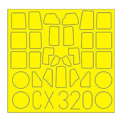 eduard cx320 1 72 paint mask for tamiya a6m5 canopy mask set