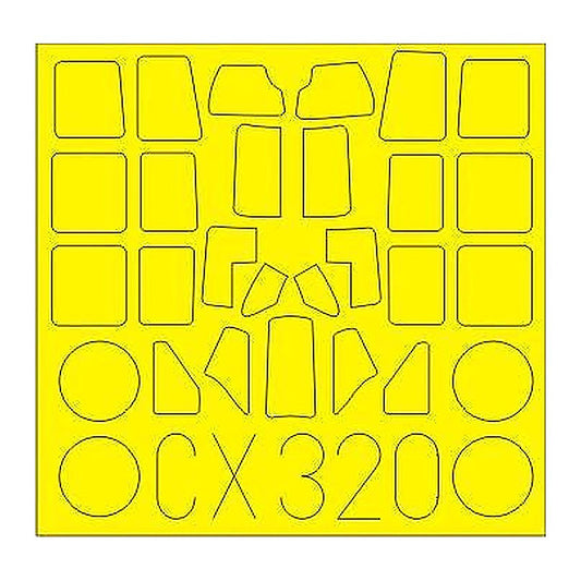 eduard cx320 1 72 paint mask for tamiya a6m5 canopy mask set