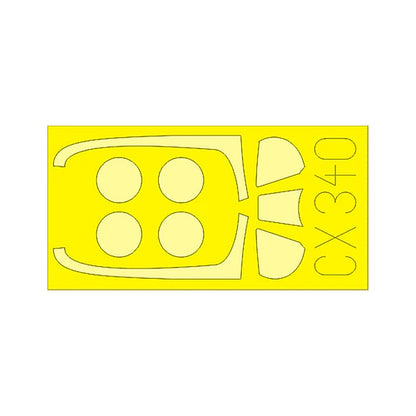 eduard cx340 1 72 mask p 51d f 51d for airfix canopy mask set