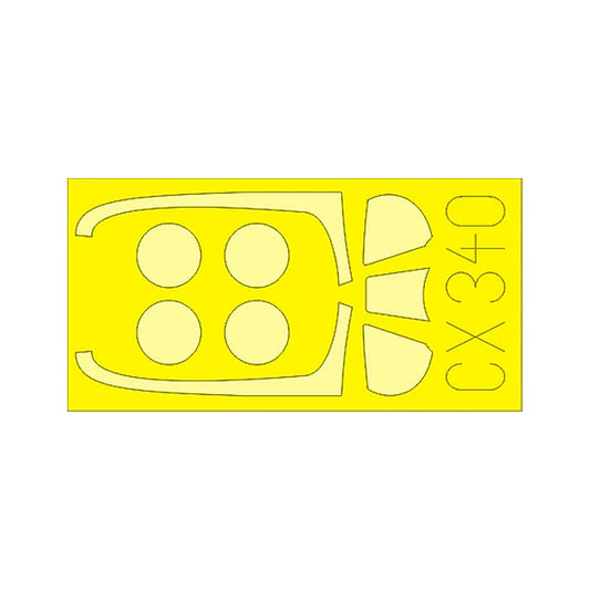 eduard cx340 1 72 mask p 51d f 51d for airfix canopy mask set