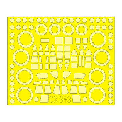 eduard cx343 1 72 paint mask for italeri sunderland canopy mask set