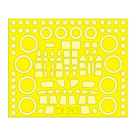 eduard cx343 1 72 paint mask for italeri sunderland canopy mask set