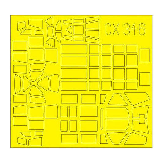 eduard cx346 1 72 mask he 115 for revell canopy mask set