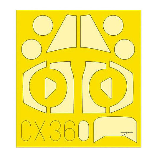 eduard cx360 1 72 mask vampire t 11 for airfix canopy mask set