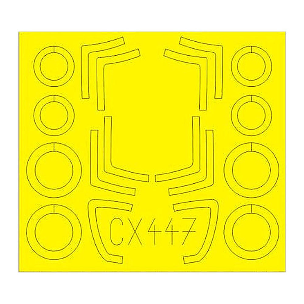 eduard cx447 1 72 mask mig 29 izdeliye 9 13 for zvezda canopy mask set