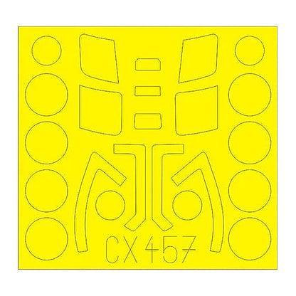 eduard cx457 1 72 mask su 24m for trumpeter canopy mask set