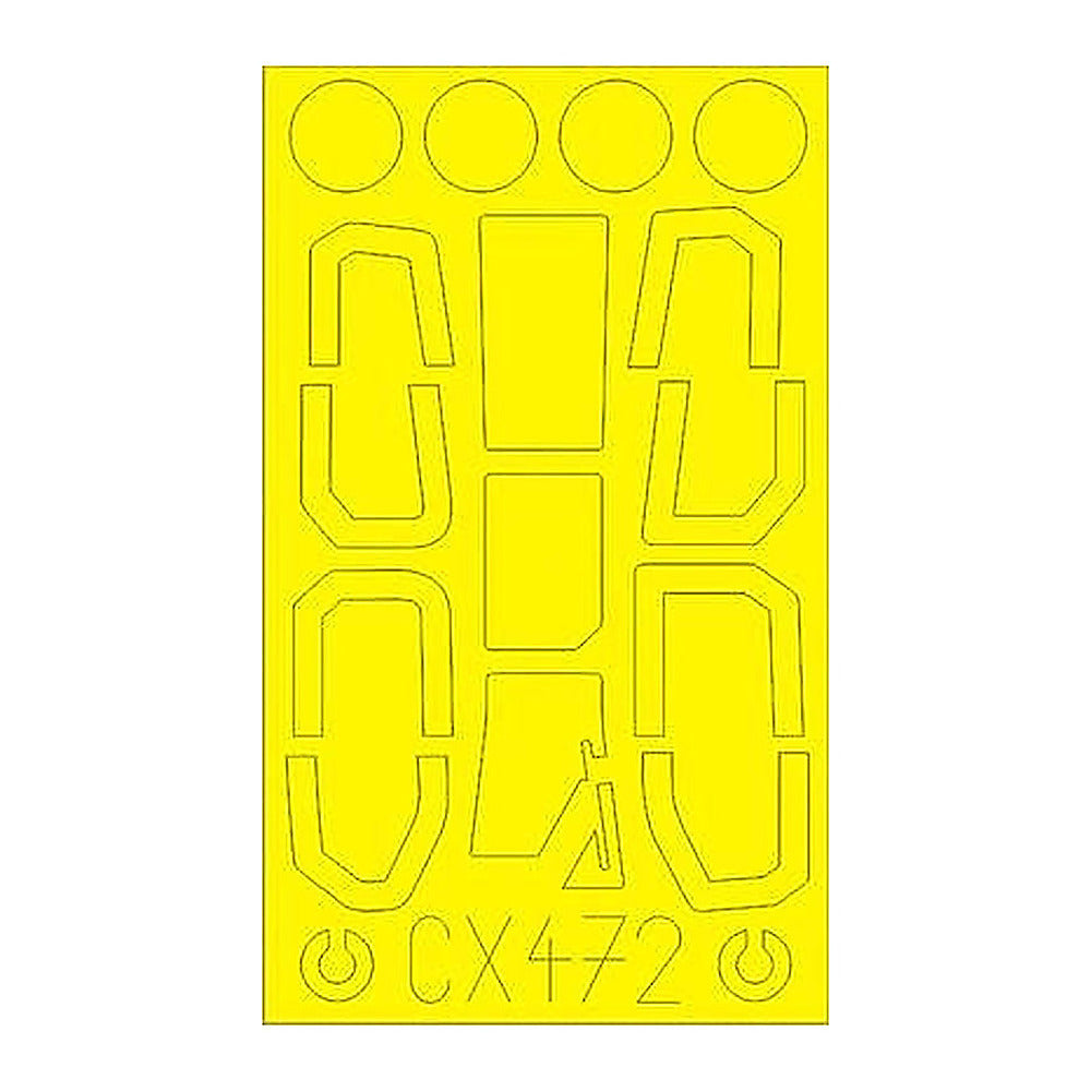 eduard cx472 1 72 mask oh 1 ninja for aoshima canopy mask set