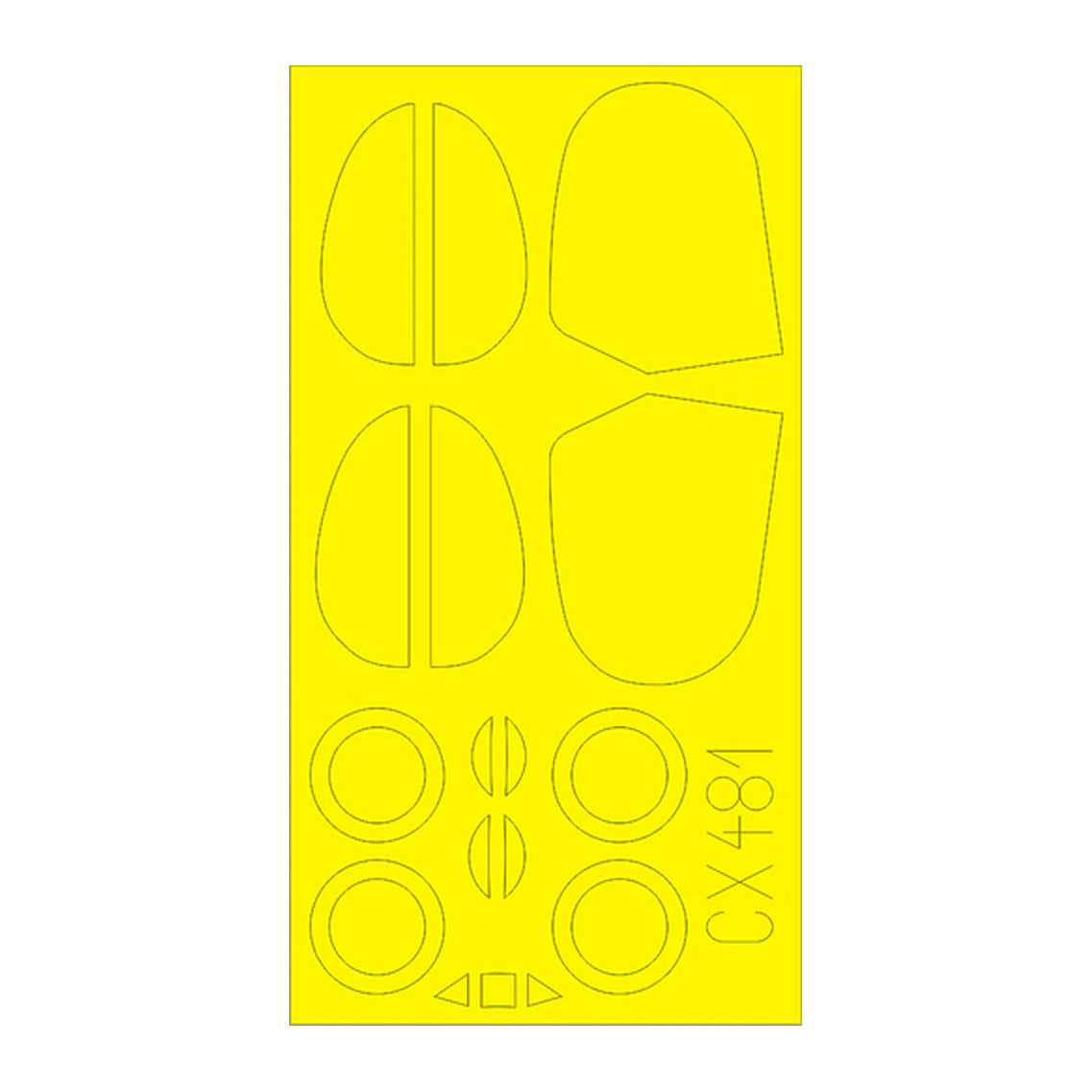 eduard cx481 1 72 mask b534 early series for edu canopy mask set