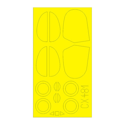 eduard cx481 1 72 mask b534 early series for edu canopy mask set